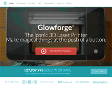 Tablet Screenshot of glowforge.com